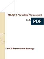 MBA202 Marketing Management Unit V