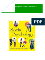 [FREE PDF sample] Social Psychology 4th Edition Tom Gilovich ebooks