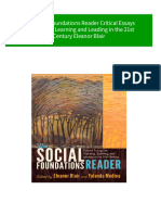 Instant download The Social Foundations Reader Critical Essays on Teaching Learning and Leading in the 21st Century Eleanor Blair pdf all chapter