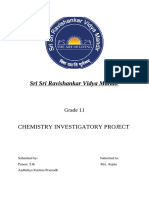 Chemistry Investigatory Project