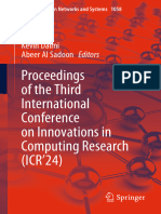 Proceedings of The Third International Conference On Innovations in Computing Research (ICR'24)