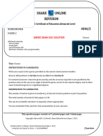 2021 Zimsec Ms (Revised) Paper 2 (a'Level Statistics) Share