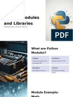 Trainer PPT Python Modules and Libraries