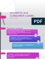 w4 - Business and Consumer Loans