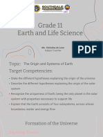 1 EaLS Formation of The Earth 021303