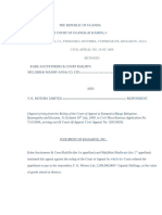 Kabu Auctioneers Court Bailiffs V FK Motors LTD (Civil Appeal 19 of 2009) 2011 UGSC 24 (31 May 2011)