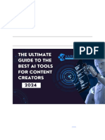 The Ultimate Guide to the Best AI Tools for Content Creators in 2024