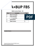 Lecture Sheet 04