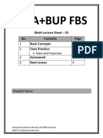 Lecture Sheet 05