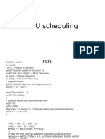 CPU Scheduling