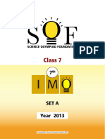 Class 7 Imo L-1 2013 Set A