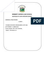 Criminal Procedure Module Outline