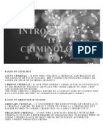 INTRODUCTION TO CRIMINOLOGY v.2.0