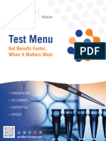 Eurofins Test Menu Guide