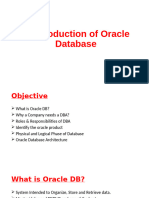 Introduction of Oracle Database