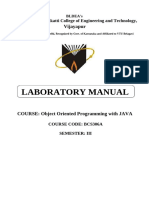 Ooc With Java Lab Manual BCS306A Explanation