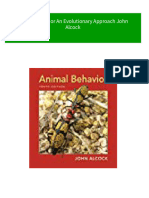 Animal Behavior An Evolutionary Approach John Alcock Download PDF