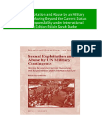 Ebooks File Sexual Exploitation and Abuse by Un Military Contingents Moving Beyond The Current Status Quo and Responsibility Under International Law 1st Edition Róisín Sarah Burke All Chapters