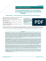 Associations Between Species Mutans Streptococci and Candida Albicans in Oral Cavity of Children and Adolescents With Intellectual