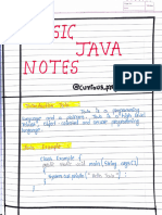 Java Basics Handwritten