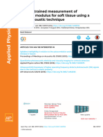 Non-Restrained Measurement of Young's Modulus For Soft Tissue Using A Photoacoustic Technique