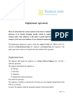 Faheem Hassan Tahir-Employment Agreement