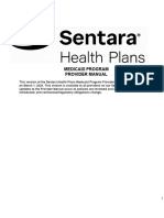 Sentara Health Plans Medicaid Program Provider Manual