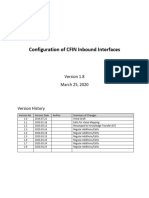 Configuration of CFIN Inbound Interfaces 1