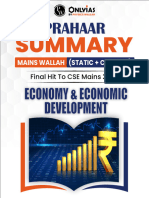 PRAHAAR Mains Wallah Summary 2024 Economy and Economic Development