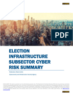 Election Infrastucture Subsector Cyber Risk Summary (March 2021)