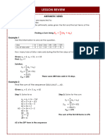 Worksheet 2 Arithmetic Series