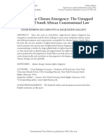 Addressing The Climate Emergency: The Untapped Potential of South African Constitutional Law