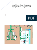 Stress Analysis of Centrifugal Compressor Connected Piping Systems Using Caesar II