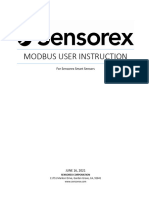 Sensorex Modbus User Instruction (Rev 1.1)