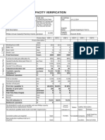 Product Capacity Verification