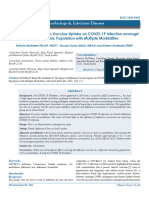 The Impact of Influenza Vaccine Uptake On Covid19 Infection Amongst A Multiethnic Population With Multiple Morbidities