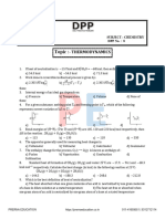 Chemistry Enthalpy (Thermodynamic Reactions) Worksheet