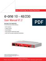 CET - Standalone Inverter - User Manual - E-One 10 - 48-230 - EN