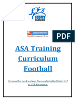 Grassroots Football training (U7 to U13) Curriculum