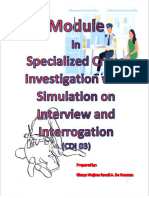 Module in Specialized Crime Investigation