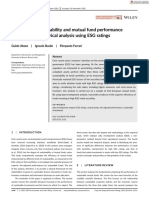 Wiley - The Level of Sustainability and The Mutual Fund Performance