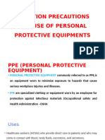 Isolation Precautions and Use of Personal Protective Equipments1