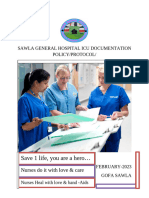 Sawla G Hospital Adult ICU Docementation Protocol & Policy