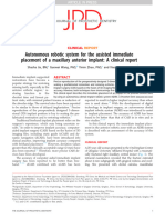 12.autonomous Robotic System For The Assisted Immediate Placement of A Maxillary Anterior Implant - A Clinical Report