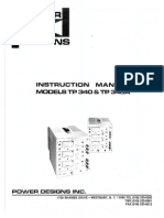 Adi Alimentator Profi Power Designs TP340A TP343A Instruction