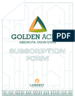 Golden Acres Subscription Form