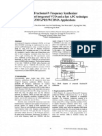 A C-A Fractional-N Frequency Synthesizer Using A Wideband Integrated VCO and A Fast AFC Technique For GSNUGPRSNCDMA Applications