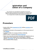 Registrartion of A Company