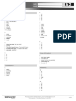 A2 End of Year Test Answer Key Higher
