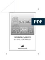 Instruction Manual: 4W Mobile CB Transceiver